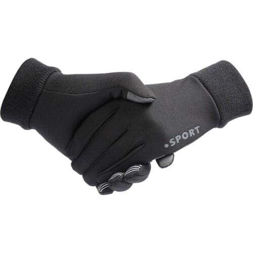 Riding Fleece Gloves Riding Waterproof Warm Gloves Riding Touch Screen Design Gloves For Mountaineering Fishing