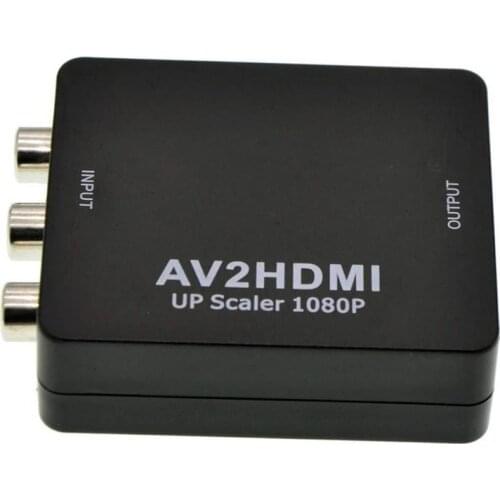 MINI 1080P AV/RCA CVBS to HDMI-compatible HD Video Converter Box L/R AV Scaler Adapter For HDTV Projector Set Top Box DVD TV NEW