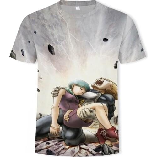 2021 summer fashion new beauty and warrior print pattern mens short-sleeved trend casual T-shirt apparel