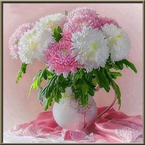 Flowers Rose DIY Embroidery 11CT Cross Stitch Kits Craft Needlework Set Printed Canvas Cotton Thread Home Decoration Sell