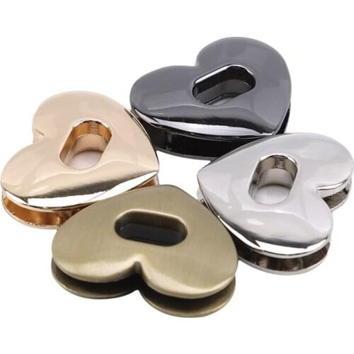 Bag Lock heart-shaped Lock / Hardware Lock Bag Hardware Accessories Lock Metal Twist Lock Switch Lock Buckle