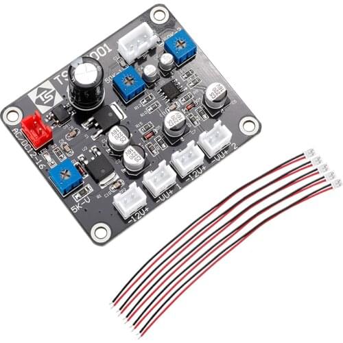 VU Meter Driver Board High Precision Audio Level Amp with 6 Cables AC/DC 12V-16V