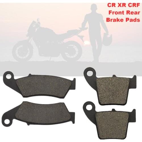 Motorcycle Front Rear Brake Pads for Honda CR 125 250 CR125R CR250R CR500R XR 250 400 650 XR250R XR400R XR650R/L XR600R CRF230L