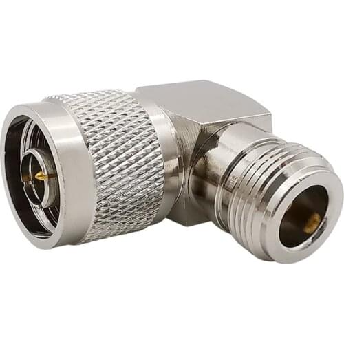 1Pcs N Male to N Female RF Coaxial Cable Adapter Right Angle 90 Degree N Type Male Plug to N Jack Converter Connector For WiFi