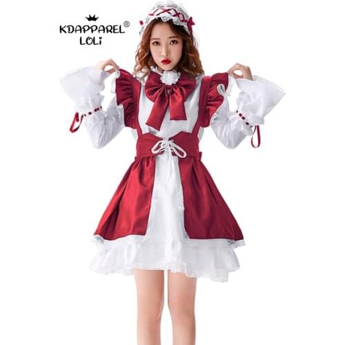 Japanese Style OP Dress Lolita Big Bow Black And White Little Maid Outfit Ribbon Ruffles Women Clothing Extra Large Size Cosplay