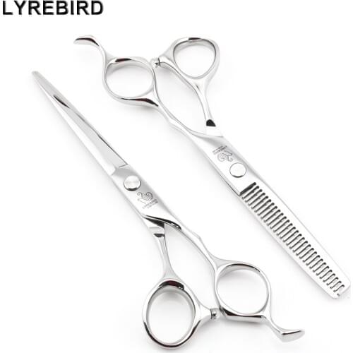 Professional Hair Scissors 6 INCH JP440C Silver Barber Hair Shears Thinning Scissors Bearing screw Lyrebird HIGH CLASS NEW