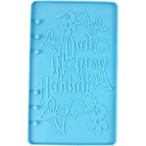 A6 Notebook Top and Bottom Crystal Epoxy Diy Mirror Resin Silicone Mold AXYD