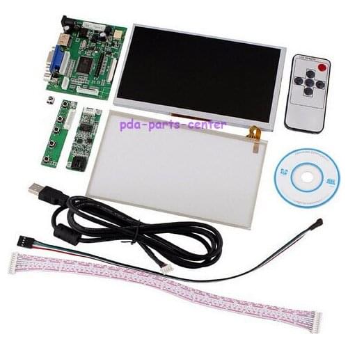 Tontec 7" Raspberry Pi LCD Touch Screen Display TFT Monitor AT070TN90 with Touchscreen Kit HDMI VGA Input Driver Board
