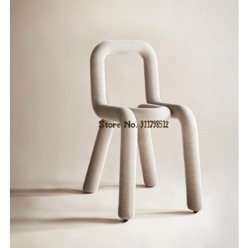 Bold chair chair Nordic designer single sofa chair shoe changing stool dining chair makeup chair net red ins chair