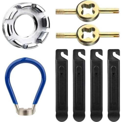 8 Pcs Bicycle Spoke Wrench Bike Spoke Key Spanner Spokes Key Bike Spanner Spoke Tool for Repairing Bicycle Vehicle Spoke