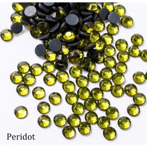 Glass Crystal AB/Clear Hotfix Rhinestone Flat Back Iron On Strass Crystal Stones Hot Fix Rhinestones For Fabric Garment SS4-SS30