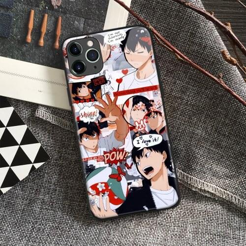 Tobio Kageyama Haikyuu!! Anime Soft Silicone Glass Phone Case for IPhone SE 6s 7 8 Plus X Xr Xs 11 12 Mini Pro Max Samsung Redmi