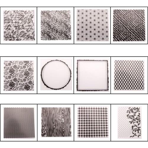 Y8AB Various Patterns Embossing Folder Stencil Template DIY Scrapbook Card Making