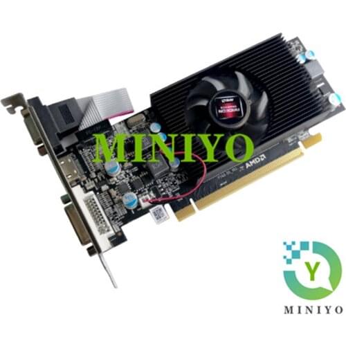 Video Card For AMD Radeon HD7670 DDR5 2G 128bit DVI VGA HDMI PCI-E FULL Low profile Graphics Card NEW