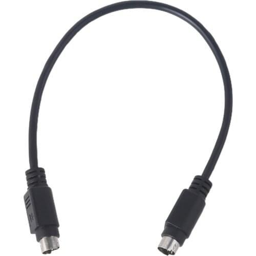 High Quality PS/2 Copper Core Wire Extension Cable Male To Male Power Cord Wire 1 Ft/11.81in for Keyboard Mouse PC 95AF