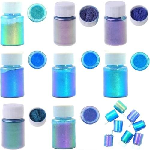 Mirror Chameleons Pigment Pearlescent Epoxy Resin Glitter Magic Discolored Powder Resin Colorant Jewelry Making Tools