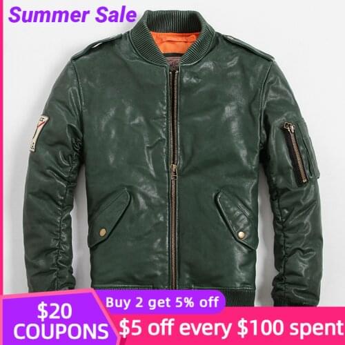 2021 Green Military Style Genuine Leather Down Jacket Plus Size 6XL Real Natural Sheepskin Russian Winter Thick Warm Coat