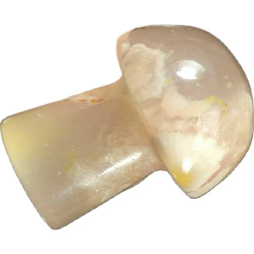 5pc Natural sakura agate mushroom crystal hand-polished reiki healing