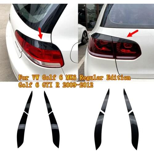 Car Rear Headlight Eyebrow Cover Trim Head Light Lamp Sticker For Volkswagen for VW Golf 6 MK6 2009-2012