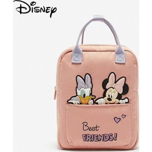 Disney Kids Backpack Mickey Mouse Bag Minnie Mouse Girls Backpack Toddler Backpack Cartoon Bags Cute Baby Handbag Canvas