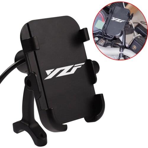 Motorcycle Phone Mount Unbreakable Handlebar Holder Fit Smartphone For Yamaha YZF R1 R3 R6 R15 V3 R125 R25 450 250 Accessories