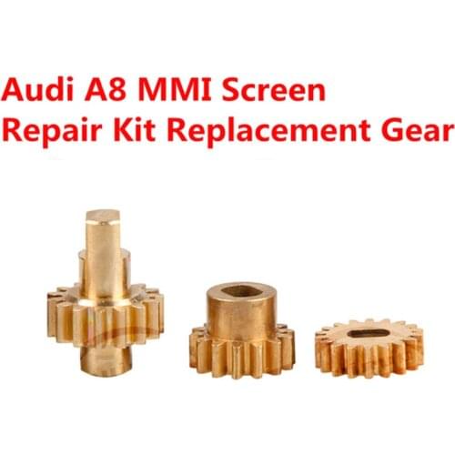 Qianyinuo 3pcs Screen Mechanism Gear Replacement Set Kit for Audi A8 S8 MMI 4E0857273D