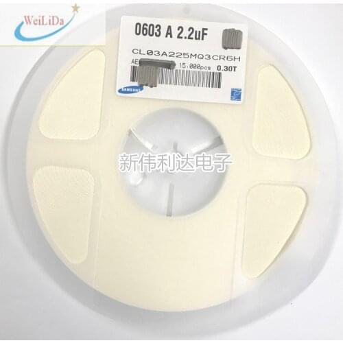 MLCC General Super Small Size 0201 2.2UF 225 225M 6.3V 10V 16V 25V CL03A225MQ3CR6H CL03A225MQ3CRNH CL03A225MQ3CSNH