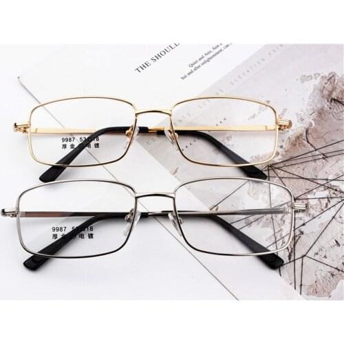 Fashion Trend Retro Metal Anti Blu Light Ultralight Optical Reading Glasses Business for Men Women+1 +1.5 +2 +2.5 +3 +3.5 +4