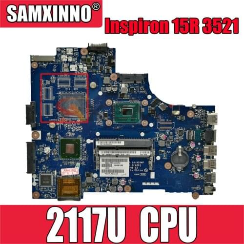 Original Laptop motherboard For DELL Inspiron 15R 3521 5521 2117U Mainboard CN-0671DP 0671DP VAW00 LA-9104P SLJ8E SR0VQ