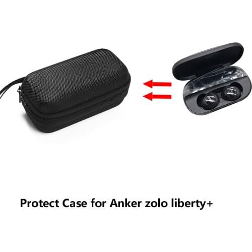 Portable Bag Carrying Protective Case Pouch for Anker Zolo Liberty+ Bluetooth Earphone Accessories