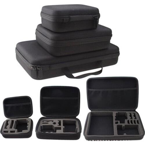 Portable Action Camera Case For Gopro Accessories Small Medium Large Size Anti-shock Storage Bag For Gopro Hero 2/3+/4 Sport Cam