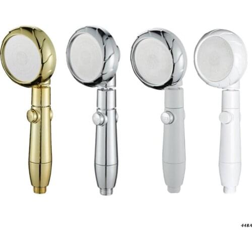 3-speed Adjustment Handheld Shower Head Water Sprinkle Head One-key Water Stop