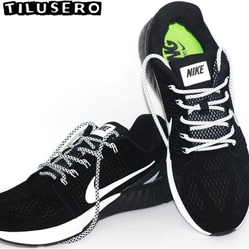 1Pair 3M Reflective Round Rope Shoelaces Sneaker Shoelace Sport Shoelaces Round Rope Shoe Laces Length 120CM Shoelaces Strings