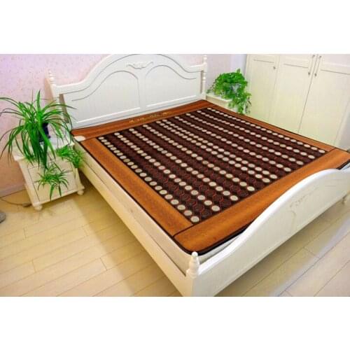 Mesh type korea heating germanium thin bed mattress full body heating tourmaline jade germanium Free Gift eye cover