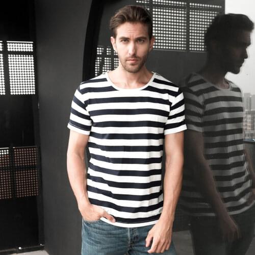Zecmos Mens Striped T-shirts
