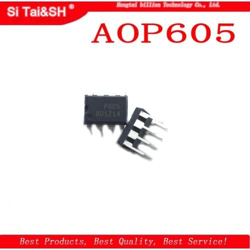 10PCS AOP605 P605 DIP8 New LCD power tube ic