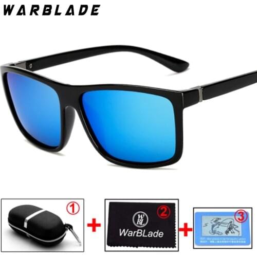 Brand Design Classic Black Polarized Sunglasses Men Vintage Square Lens Sun Glasses Male Driving Eyewear Gafas with original box