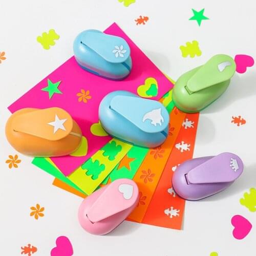 Furador 5*3*4.5cm free ship flower diy paper cut Eva Foam Maker puncher scrapbooking labor saving for kid hole punch Embossing