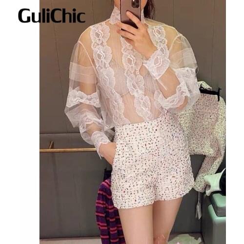 Кружевные блузки GuliChic China At AliExpress