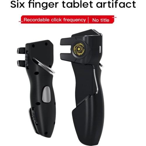 Game Trigger,Phone Controller 6 Finger Game Controller Gamepad for iPad Joystick Handle Game