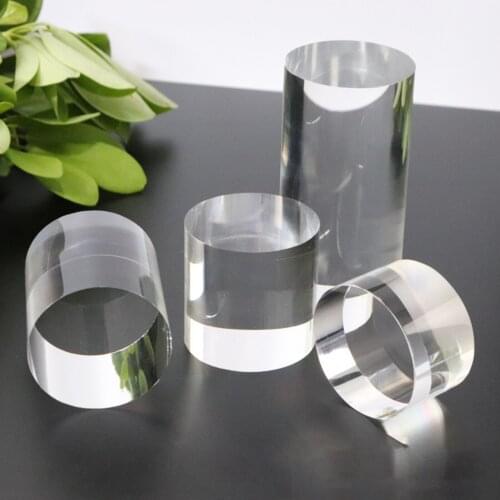 Round Clear Acrylic Display Stand or Jewlery Rings Dolls Models Figures