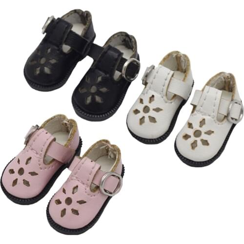 3.2cm Doll shoes for Blythes Azone Doll Toy,1/8 BJD Mini Lovely PU Leather Shoes Accessories