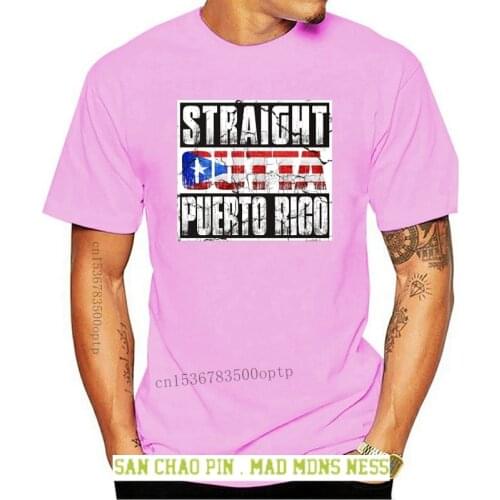 2018 Hot sale Fashion Straight Outta Puerto Rico t-shirt Puerto Rican Boricua Flag Tee shirt