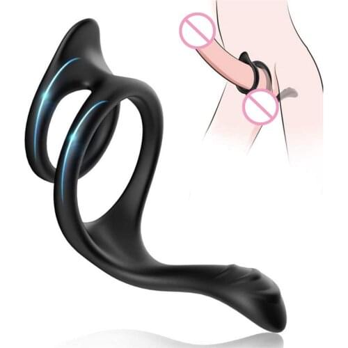 Male Masturbator Delay Ejaculation Penis Men Cock Ring Clitoral Erotic Adult Games Sex Toys For Men Couple Man Sex Shop