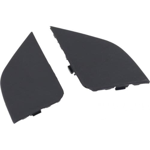 Black 2Pcs Reliable Front Bumper Hook Eye Cover Replacement 532850R080 Sturdy Tow Hook Cover Heat-resistant