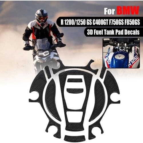 Motorcycle Tank Pad For BMW R1200GS R1250GS GS R1200 R1250 C400GT F750GS F850GS Decals Stickers Gas Cap Carbon Fiber Cover