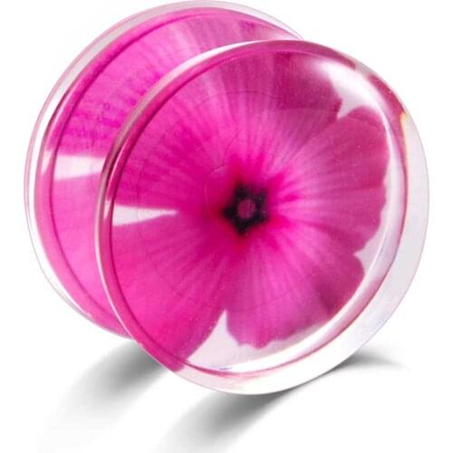 TIANCIFBYJS 6-16mm Acrylic Transparent Ear Plugs Flared Saddle Earring Gauges Flesh Tunnels Stretchers Expander Body Piercing