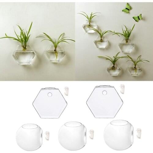 VARIOUS Wall Hanging Glass Flower Vase Hydroponic Terrarium Container Tabletop Decor Wedding Decoration