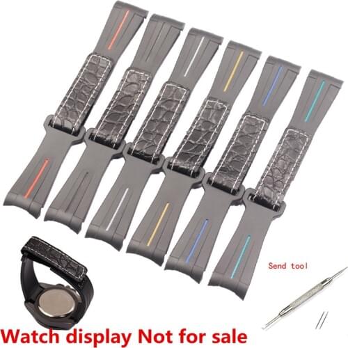 Watch accessories new rubber strap for Rolex strap male black water ghost gold yacht Mingshi Daytona silicone strap 20mm