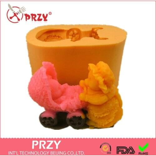 Handmade Soap Books Chocolate Molds Soap Mould Cake Decoration Baking Cooking Tools Design Silica Gel Wholesale Pig Baby PRZY